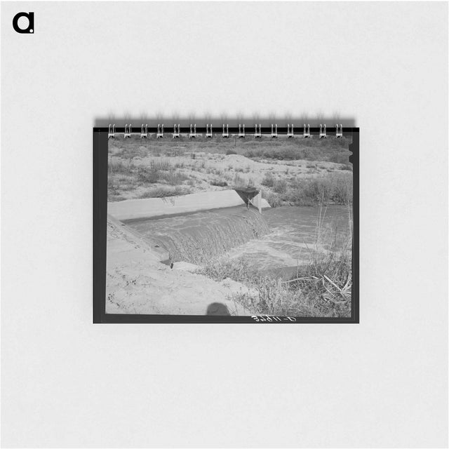 アートメモ帳-Irrigation Canal, New Mexico
 - ラッセル リー Memo.