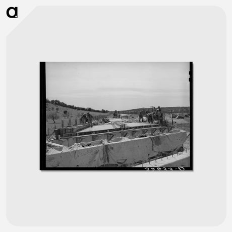 アートポストカード-Bridge Builders of Menard County
 - ラッセル リー Postcard.