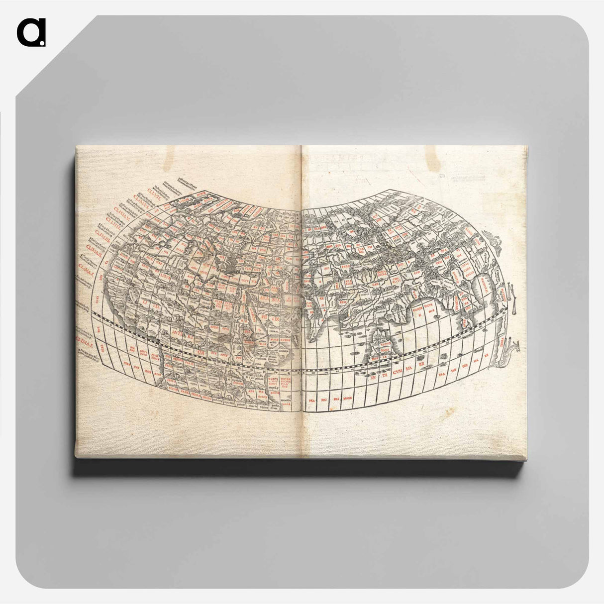 アートパネル-The World
 - ボストン公共図書館 Canvas.