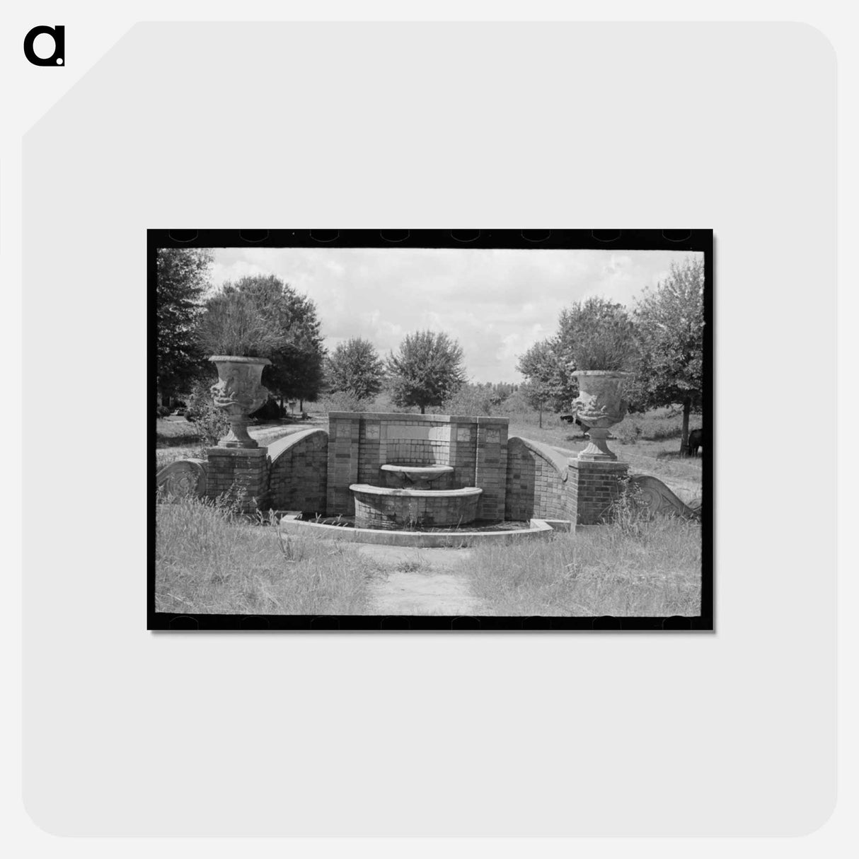 アートポストカード-Riverside Park Entrance
 - ラッセル リー Postcard.