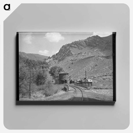 アートパネル-Cimarron Railroad Station
 - ラッセル リー Canvas.