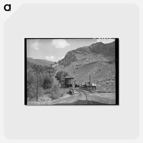 アートポストカード-Cimarron Railroad Station
 - ラッセル リー Postcard.