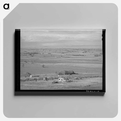 アートパネル-Owyhee River Valley Farmlands
 - ラッセル リー Canvas.