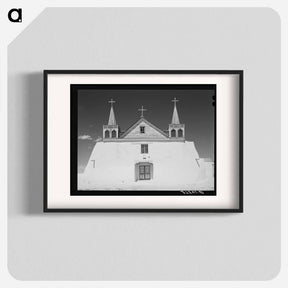 アートポスター-Isleta Church
 - ラッセル リー Poster.