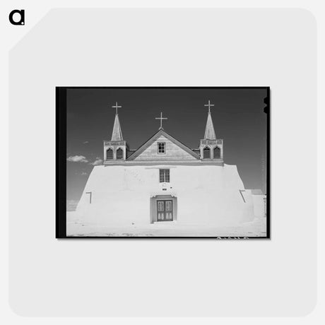 アートポストカード-Isleta Church
 - ラッセル リー Postcard.