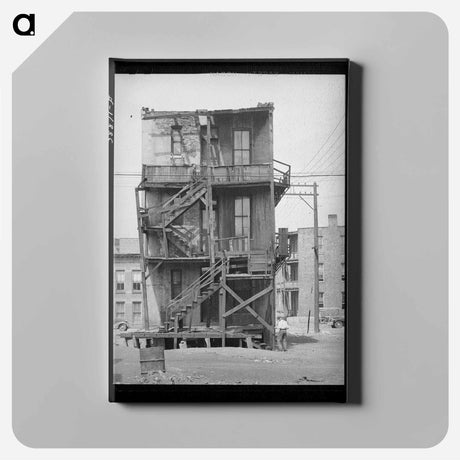 アートパネル-Chicago Tenements
 - ラッセル リー Canvas.