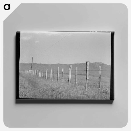 アートパネル-Cruzen Ranch Fence
 - ラッセル リー Canvas.