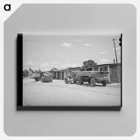アートパネル-Pie Town Trucks
 - ラッセル リー Canvas.