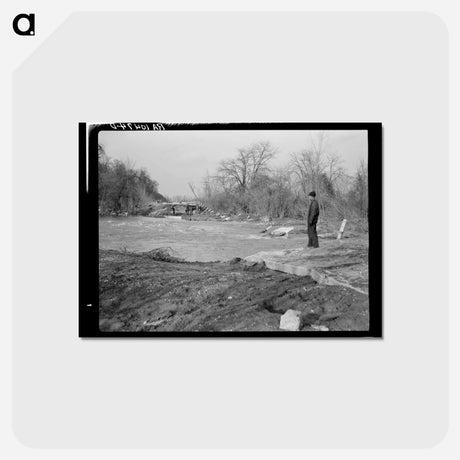 アートポストカード-Flooded Highway
 - ラッセル リー Postcard.