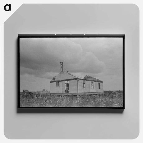 アートパネル-Barn Erection
 - ラッセル リー Canvas.