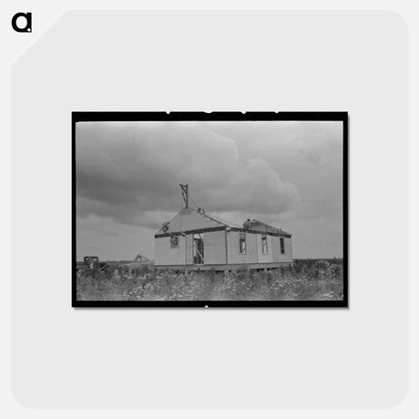 アートポストカード-Barn Erection
 - ラッセル リー Postcard.