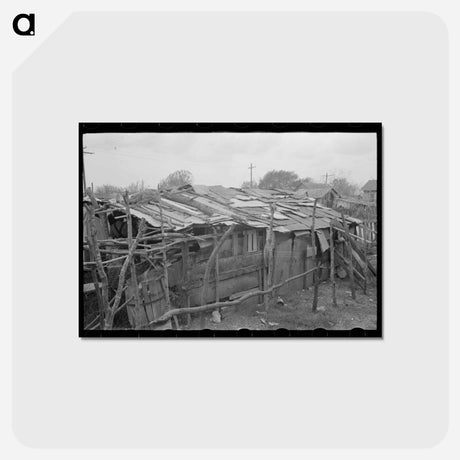 アートポストカード-San Antonio Squatters
 - ラッセル リー Postcard.