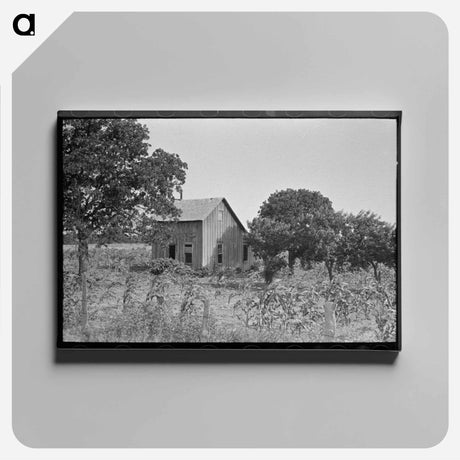 アートパネル-Abandoned House and Cornfield
 - ラッセル リー Canvas.