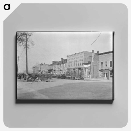 アートパネル-Main Street, Shawneetown
 - ラッセル リー Canvas.