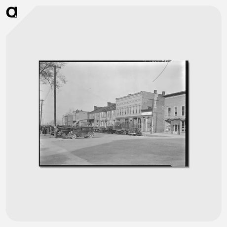 アートポストカード-Main Street, Shawneetown
 - ラッセル リー Postcard.