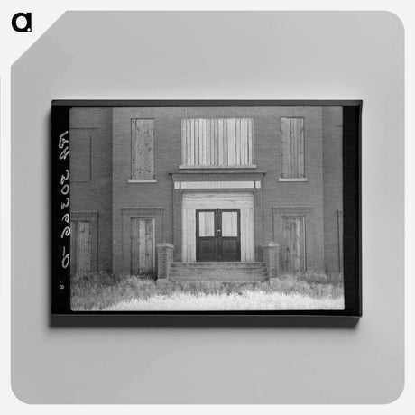 アートパネル-Entrance to Consolidated School
 - ラッセル リー Canvas.