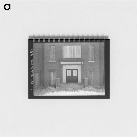 アートメモ帳-Entrance to Consolidated School
 - ラッセル リー Memo.