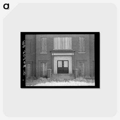 アートポストカード-Entrance to Consolidated School
 - ラッセル リー Postcard.