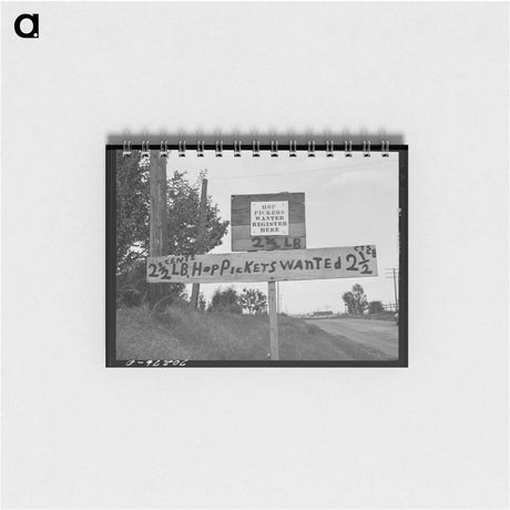 アートメモ帳-Yakima County Highway Signs
 - ラッセル リー Memo.