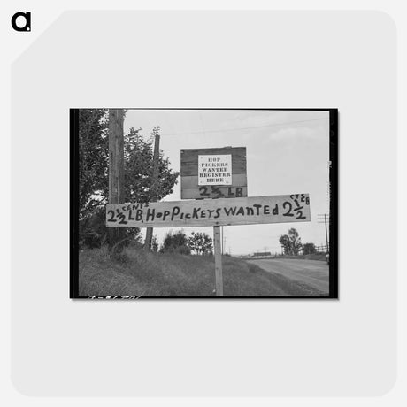 アートポストカード-Yakima County Highway Signs
 - ラッセル リー Postcard.
