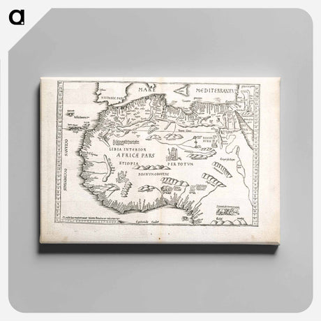 アートパネル-Tab. mo. primae partis Aphricae, et tabula secunde partis Aphricae
 - ボストン公共図書館 Canvas.