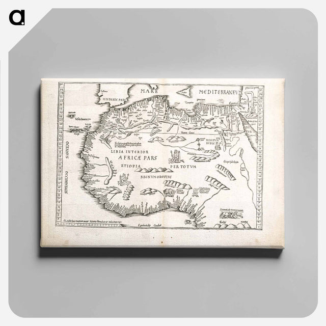 アートパネル-Tab. mo. primae partis Aphricae, et tabula secunde partis Aphricae
 - ボストン公共図書館 Canvas.
