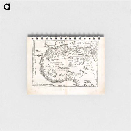 アートメモ帳-Tab. mo. primae partis Aphricae, et tabula secunde partis Aphricae
 - ボストン公共図書館 Memo.