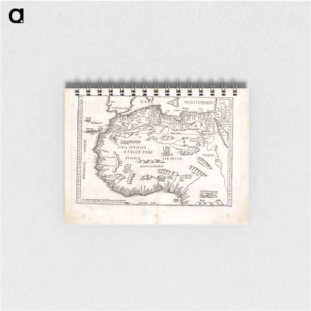 アートメモ帳-Tab. mo. primae partis Aphricae, et tabula secunde partis Aphricae
 - ボストン公共図書館 Memo.