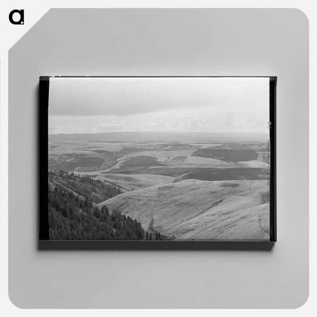 アートパネル-Winchester Hill Wheat Fields
 - ラッセル リー Canvas.