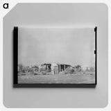 アートパネル-Mexican District Outbuildings
 - ラッセル リー Canvas.