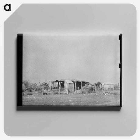 アートパネル-Mexican District Outbuildings
 - ラッセル リー Canvas.