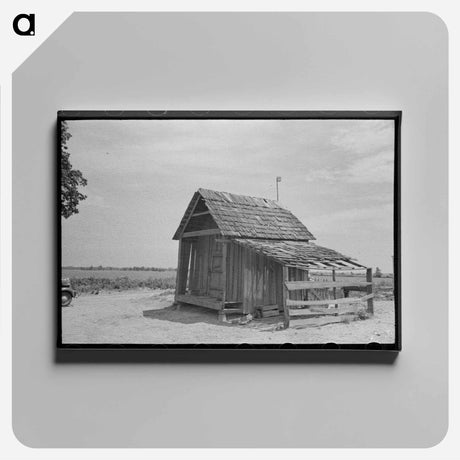 アートパネル-Sharecropper's Shed and Garage
 - ラッセル リー Canvas.