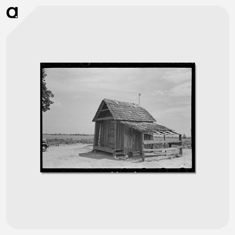 アートポストカード-Sharecropper's Shed and Garage
 - ラッセル リー Postcard.