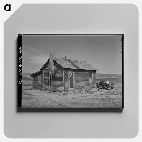 アートパネル-Farmhouse of Olaf Fugelburg
 - ラッセル リー Canvas.