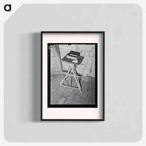アートポスター-Bibles on Wicker Table
 - ラッセル リー Poster.