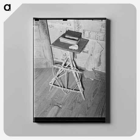 アートパネル-Bibles on Wicker Table
 - ラッセル リー Canvas.