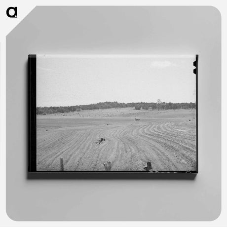アートパネル-Pie Town Plowing
 - ラッセル リー Canvas.