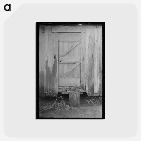 アートポストカード-Sharecropper's Back Door
 - ラッセル リー Postcard.