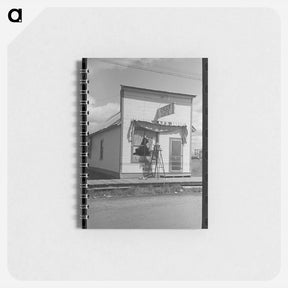 アートメモ帳-Girl Washing Windows
 - ラッセル リー Memo.