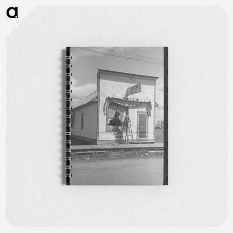 アートメモ帳-Girl Washing Windows
 - ラッセル リー Memo.