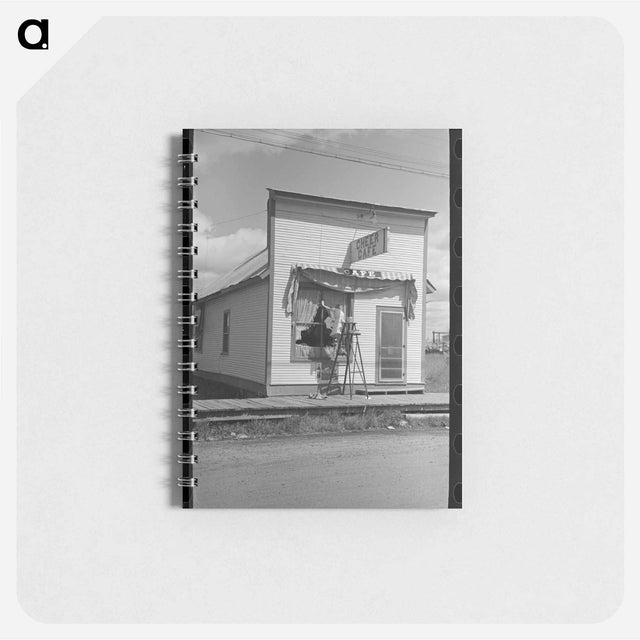 アートメモ帳-Girl Washing Windows
 - ラッセル リー Memo.