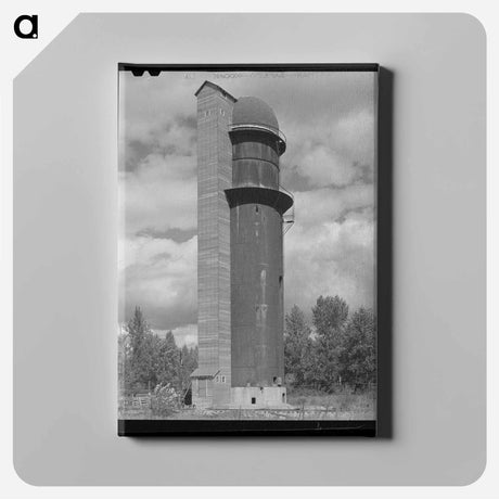 アートパネル-Bonners Ferry Grain Elevator
 - ラッセル リー Canvas.