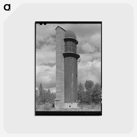 アートポストカード-Bonners Ferry Grain Elevator
 - ラッセル リー Postcard.