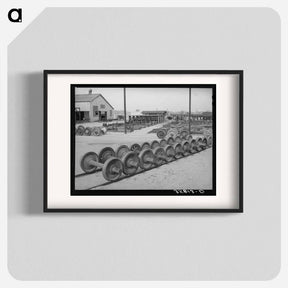 アートポスター-Railroad Yard Equipment
 - ラッセル リー Poster.