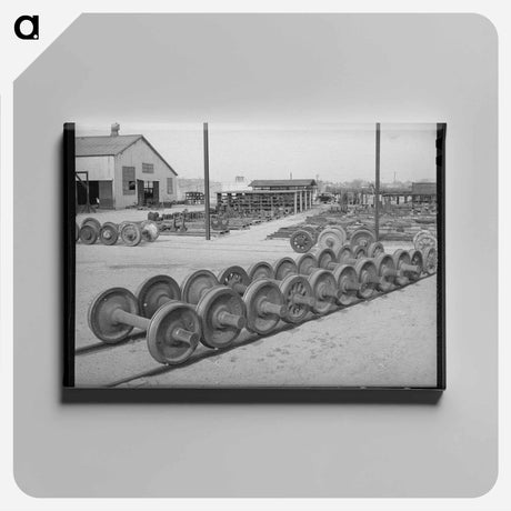 アートパネル-Railroad Yard Equipment
 - ラッセル リー Canvas.