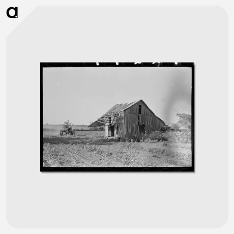 アートポストカード-Tractor Plowing, Wagoner County
 - ラッセル リー Postcard.