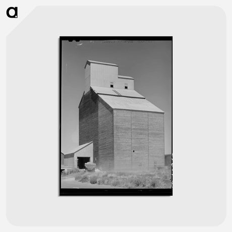アートポストカード-Wheat Elevator at Eureka
 - ラッセル リー Postcard.