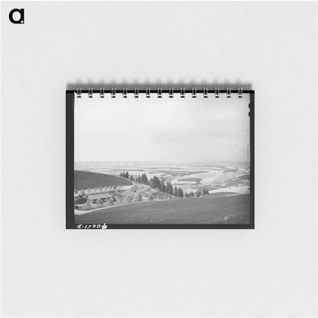 アートメモ帳-Wheat Fields from Winchester Hill
 - ラッセル リー Memo.