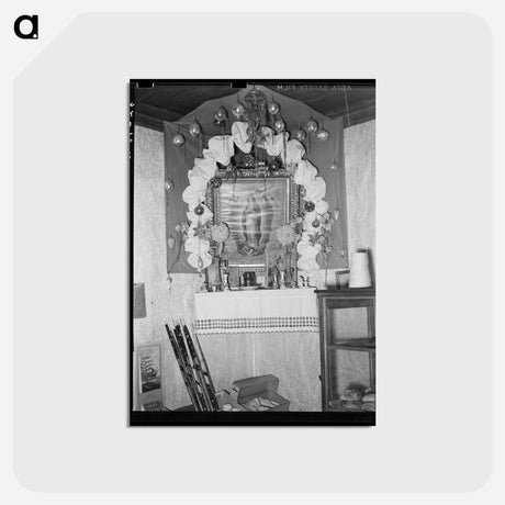 アートポストカード-Shrine of Mexican House
 - ラッセル リー Postcard.