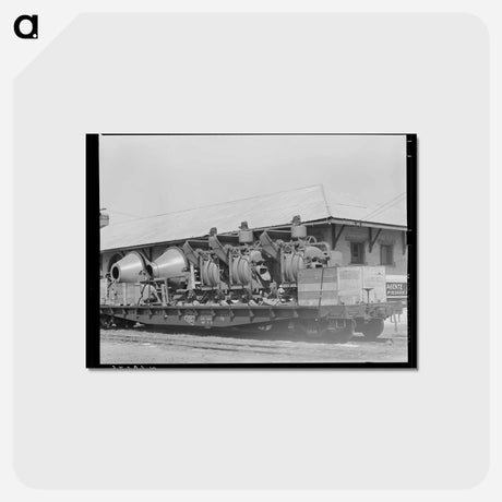 アートポストカード-Concrete Mixers, Eagle Pass
 - ラッセル リー Postcard.